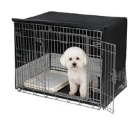 Genérico Dog Kennel Sunshade Cover - Oxford Cloth Protective Dog Cage, Pet Cage Cover for Puppies Small Medium Breeds, Kennel Shade for Home, Indoor Travel, Privacy, Sleep Comfort