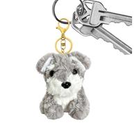 Genérico Dog Keychain Plush Cute Stuffed Dog Bag Purse Charm Animal Keyring