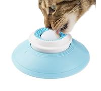 Genérico Dog Lick Toy, Slow Eating Lick Bowl with Suction Cup, Pet Enrichment Reducer, 14.5x5.5cm, 5.71x2.17 Inches for Puppies, Small Large Dogs, White, Yellow