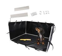 Genérico Dog Litter Box con Paredes Altas - Bandeja De Aseo Borde Elevado | Soporte para Empapadores Perro Impermeable para Mascotas Pequeñas Medianas, Corgi, Bulldog Francés, Inodoro Interior, Gris