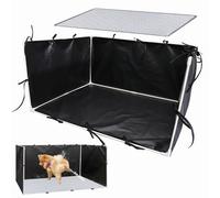 Genérico Dog Litter Box with High Walls - 600D Oxford Cloth & Fiberglass Rod 89x73x44cm | Splash Guard Waterproof Portable Pet Toilet with Adjustable Fence | Indoor and Outdoor Urine Pad