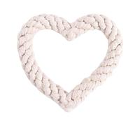Generico Dog Mastichy Toy - Heart Rope Dog Toy | Canto di San en forma de corazón Perro para masticar juguetes, juguetes para mascotas