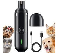 Genérico Dog Nail Grinder Quiet - 3 modos recargables Silent Grooming Tool | Pet Nail Trimmer Cat Puppy | Small Medium Large Breeds Toenail Care Home Travel Camping Portable