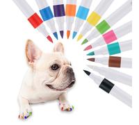 Genérico Dog Nail Polish, 12 Colors Quick Dry, Waterproof Fade-Resistant, Pet Grooming Supplies, Friendly Formula, Puppy, Kitten, 5.75x5.71x0.59 Inches Safe Nail Care for Small Animals