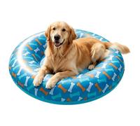Generico Dog Pool Float - 80 x 80 x 20 cm Inflatable Pet Raft | Thickened PVC Ring for Lake | Leak-Proof Water Mat for Lake Beach Games Water Party Pond, Small And Medium Breeds