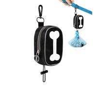 Genérico Dog Poop Bag Holder, Dog Waste Dispenser, 5.91 Inches Convenience with Attachment, Portable Pet Bag Carrier, Camping Hiking Dispenser with Sturdy Hook, Travel Waste Pouch for Walking