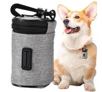 Genérico Dog Poop Bag Holder, Pet Waste Dispenser, Dog Bag Dispenser with Clip Treat Pouch For Potty Shopping Travel Puppy Park Picnic Hiking Walking Harness
