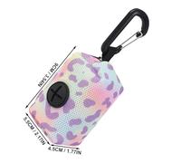 Genérico Dog Poop Bag Holder, Zippered Dog Waste Bags Dispenser, Compact Dogs Bags Storage with Carabiner Clip, Convenient Portable Bag Holder for Walking, Camping, Travel, and Outdoor Pet Essentials