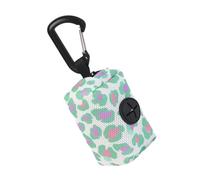 Genérico Dog Poop Holder, Portable Pet Storage, Multifunctional Waste Carrier, Dog Dirt Bag Rolls Container, Carabiner Clip Accessory for Puppies Leashes, Polyester, 2.76x1.97x1.77 Inches
