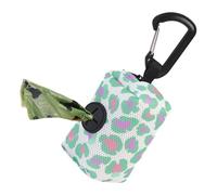 Genérico Dog Poop Holder, portátil Pet Leashes Storage, 2,76 x 1,97 x 1,77 in Multifunctional Poop Bag Carrier, diseño duradero con escobilla para caminos, viajes y uso al aire libre, azul, Se référer