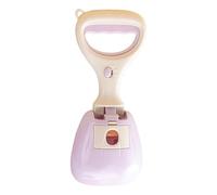 Genérico Dog Pooper Scooper, Poop Grabber, Waste Pickup Shovel, Cat Litter Picker with Ergonomic Handle, Built-In Storage Bag, 12.2x5.12x3.15in, Ideal for Outdoor Yard Cleaning, Purple/Blue