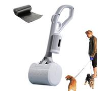 Genérico Dog Pooper Scooper, Portable Pet Cleaning Tool, Sturdy Dog Poop Scoop with Handle, Multi-Functional Comfort Cat Poop for Sand, Playgrounds, Backyards, Grass, Travel,