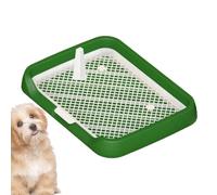 Genérico Dog Potty Tray - Durable 50x40cm | Pee Pad Dog Toilet Flat Potty Tray with Mesh Grids | Reusable Pee Holder with Removable Column For Home Pet Shop Indoor Use
