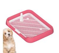 Genérico Dog Potty Tray - Durable 50x40cm | Pee Pad Dog Toilet Flat Potty Tray with Mesh Grids | Reusable Pee Holder with Removable Column For Home Pet Shop Indoor Use