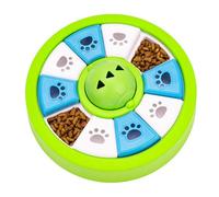 Genérico Dog Puzzle Toys, Interactive Food Feeder, Intelligence Training Treat Dispenser, Squeaky Dog Puzzle, Slow Eating Game for Small, Medium, Large Pets, Green, 8.74x2.76 Inches