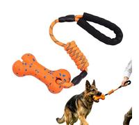 Genérico Dog Rope Toy, Chew Teething Handle, Durable Tug of War, Portable Outdoor Gear, Reliable Training Supply for Small Medium Large Breed Aggressive Chewers Fetch Boredom Enrichment Keep Busy