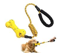 Genérico Dog Rope Toy, Chew Teething Handle, Durable Tug of War, Portable Outdoor Gear, Reliable Training Supply for Small Medium Large Breed Aggressive Chewers Fetch Boredom Enrichment Keep Busy