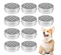 Genérico Dog Scent Training Kit, Pet Odor Metal Cans, 6.8x6.8x2.5cm with Hollow Lids Training Box for Canine Puppy Indoor Outdoor Home Backyard Practice Games for Obedience Detection Play