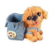 Genérico Dog-Shaped Desk Pen Holder - Cute Animal Stationery Organizer, Multifunction Pencil Stand, Decorative Organizer for Kids Study Desk, for Girls Boys Students Home Office Bedroom Shelf