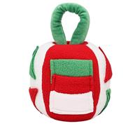 Genérico Dog Snuffle Ball, 12x12x18cm Polyester Squeaky Treat Dispenser, Hides Food Design for Mental Stimulation, Pet Enrichment, Foraging Training