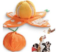 Genérico Dog Snuffle Mat - Peel an Orange Dog Toy, Peel and Orange Snuffle Mat, Squeaky Plush Puppies Toy with Crinkle Papers, for Medium Pet (1pcs)