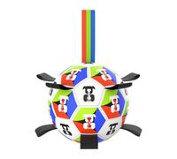 Genérico Dog Soccer Ball - Interactive Soccer Fun Pet Game with Straps and Pump, Enrichment Toy for Dogs, Indoor and Outdoor Play, Floor Play, Scratching, Training, Exercise, Home Fun