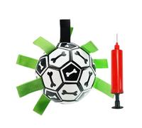 Genérico Dog Soccer Ball, Tug of War Football Toy, Durable Outdoor Play Ball, Indestructible Water Toy For Puppies, 5.91 Inches Interactive Pet Yard Game and Chew Accessory