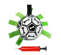 Generico Dog Soccer Ball, Tug-of-War Football Toy, Durable Pet Yard Game, Interactive Outdoor Boredom Buster, 5.91x5.91x5.91 Inches Indestructible Water Toy, Chew-Resistant Ball for Puppies