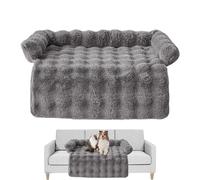 Genérico Dog Sofa Bed - Plush, 29.53x29.53x3.94in Raised Edge Cover Mat Calming Comfort | Washable Soft Cushion Support, Indoor Relaxation Bed For Bedroom, Living Room, Nursery, Play Area, Apartment