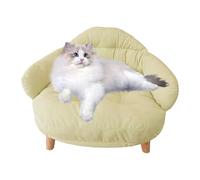Genérico Dog Sofa, Comfortable Pet Couch, 19.69x15.75x13.39 Inches Soft Cat Nest with Legs, Cozy Bed Chair for Breathable, Living Room, Bedroom, Couch Style Design, Dogs and Cats