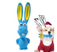 Genérico Dog Squeak Toy - Dog Chew Toys | Puppy Chew Toy - Natural Latex Long-Eared Hippo DogToy for Teething Teeth Cleaning Sound Fun Training Play | Durable Pețtoy 5x17cm