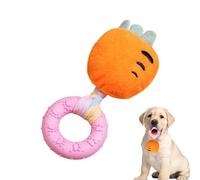 Genérico Dog Squeak Toys - Cheese-Shaped Plush Calming Sound Pet Toy, Interactive Dog Teething Toy with Squeaker, Stress Relief Chew Toys for Puppies Small Medium Large Dogs Play Training Exercise