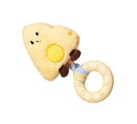 Genérico Dog Squeak Toys, Cheese Shaped Plush Dog, Calming Sound Interactive Pet Toy, with Soft Squeaky Teething Toy Design for Dogs for Indoor Outdoor Playtime, Training, Exercise and Enrichment