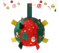 Genérico Dog Squeaky Ball, Christmas Squeaky Dog Toy Balls for Small Medium Large Breeds, Interactive Teething Enrichment Toys for Pet Training, Indoor Outdoor Holiday Games, Puppy Chew