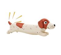 Genérico Dog Squeaky Toy | Dachshund Shape Puppy Chewing Game with Sound