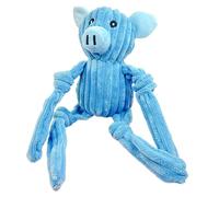 Genérico Dog Squeaky Toy, Dog Toy, Interactive Plays Plush Material Sturdy Design, Aggressive Chewer-Friendly Soft Texture, Plush Toys for Pets, Orange, Blue, 14.57x3.94in