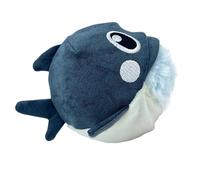 Genérico Dog Squeaky Toys, Interactive Pet Chew, Portable Frog and Sharks Design, 4.92x4.33x3.54in Removable Squeaker, Chewing Plush Playsets for Entertaining Indoor Dog Supplies