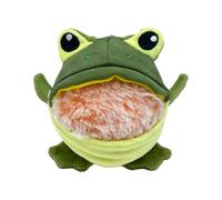 Generico Dog Squeaky Toys, Interactive Pet Chew Toys, Frog and Shark Plush with Removable Squeaker for Indoor Game and Entertainment, 4.92x4.33x3.54/4.53x3.74x3.74 inches