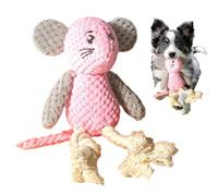 Genérico Dog Squeaky Toys, interactive Teething Chew Mice, Indestructible Puppy Supplies, Crinkle Sound for Tug & Fetch, Tough for Indoor Play & Outdoor Fun More