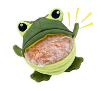 Genérico Dog Squeaky Toys, Pet Interactive Toys, Frog & Plush, Removable Squeaker, Chew Toy, (Indoor), Self-Entertaining Puppy Supplies, 4.92x4.33x3.54 Inches