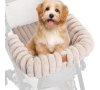 Genérico Dog Stroller Cushion - Polyester Short Plush 53x32x23cm | Plush Warm Pet Stroller Mat, Magnetic Buckle Dog Cushion, Washable Soft Pad | For Outdoor Indoor Travel Cats Puppy House Outside Use
