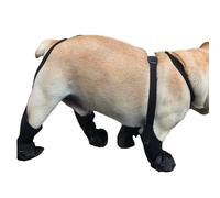 Generico Dog Suspender Booties Anti Dirt Outdoor Shoes for Small Medium Dogs, Polyester Adjustable Leg Straps Paw Covers, Lightweight Protective Gear for Walking Travel Rainy Days