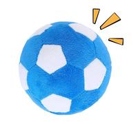 Genérico Dog Toy Ball | Chewing Football Game | Plush Dog Squeaky Balls - for Puppy Cat Large Medium Breed Aggressive Chewer Play Teething