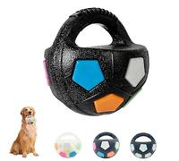 Genérico Dog Toy Ball with Handle, The Mellow Dog Calming Ball, Rubber Material, Squeaky Floating Balls, Chew Toys, Interactive Balls, for Water Play, Training & Outdoor Games (Colorful)