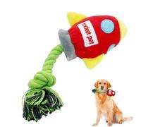 Genérico Dog Toy - Rope Toy | Puppy Toy | Interactive Dog Chew Rope Rocket Squeaky Puppy Toys For Added Chewing Fun Dog Rope Toy For Small Breeds & Puppies Rope Toy For Mental & Physical Stimulation