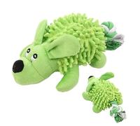 Genérico Dog Toy Squeaky - Plush Cotton Rope Interactive Biting Doll, Built In Sound Chew Design | Puppy Training Plaything For Teething Small Medium Large Breed Home Indoor Travel Cage
