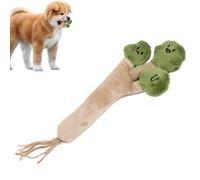 Genérico Dog Toy Stuffed with PP Cotton Filling, Polyester Vegetable Shaped Plush Chew Toy, Interactive Chattering Toys for Dogs and Cats, Ideal for Behavioral Training and Teething Relief
