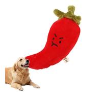 Genérico Dog Toy Stuffed with PP Cotton Filling, Polyester Vegetable Shaped Plush Chew Toy, Interactive Chattering Toys for Dogs and Cats, Ideal for Behavioral Training and Teething Relief