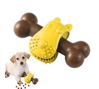 Genérico Dog Toys Aggressive Chewers, Durable Bone Teether Chew Toy, 5.71x3.54x1.97 Inches, Long-Lasting Design, Interactive Teething Play, Refillable Treat Dispenser, for Enrichment