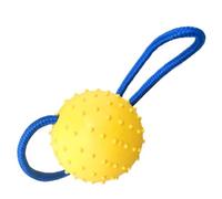 Generico Dog Training Ball, Tug and Chew Toy, Dog Squeaky Ball, Bite Resistant Toy, Dog Rope Toy, Chew Training Ball, Dog Fetch Ball, Pet Tug Ball, Small Breed Toy, Dog Exercise Ball,